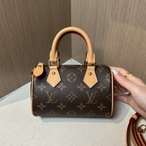 LOUIS VUITTON Speedy Nano classic monogram detachable bag shoulder crossbody handbag