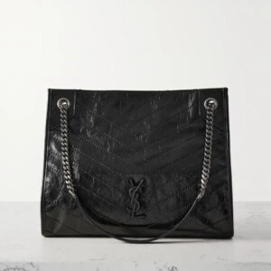 "SAINT LAURENT YSL Niki Black Label Logo"