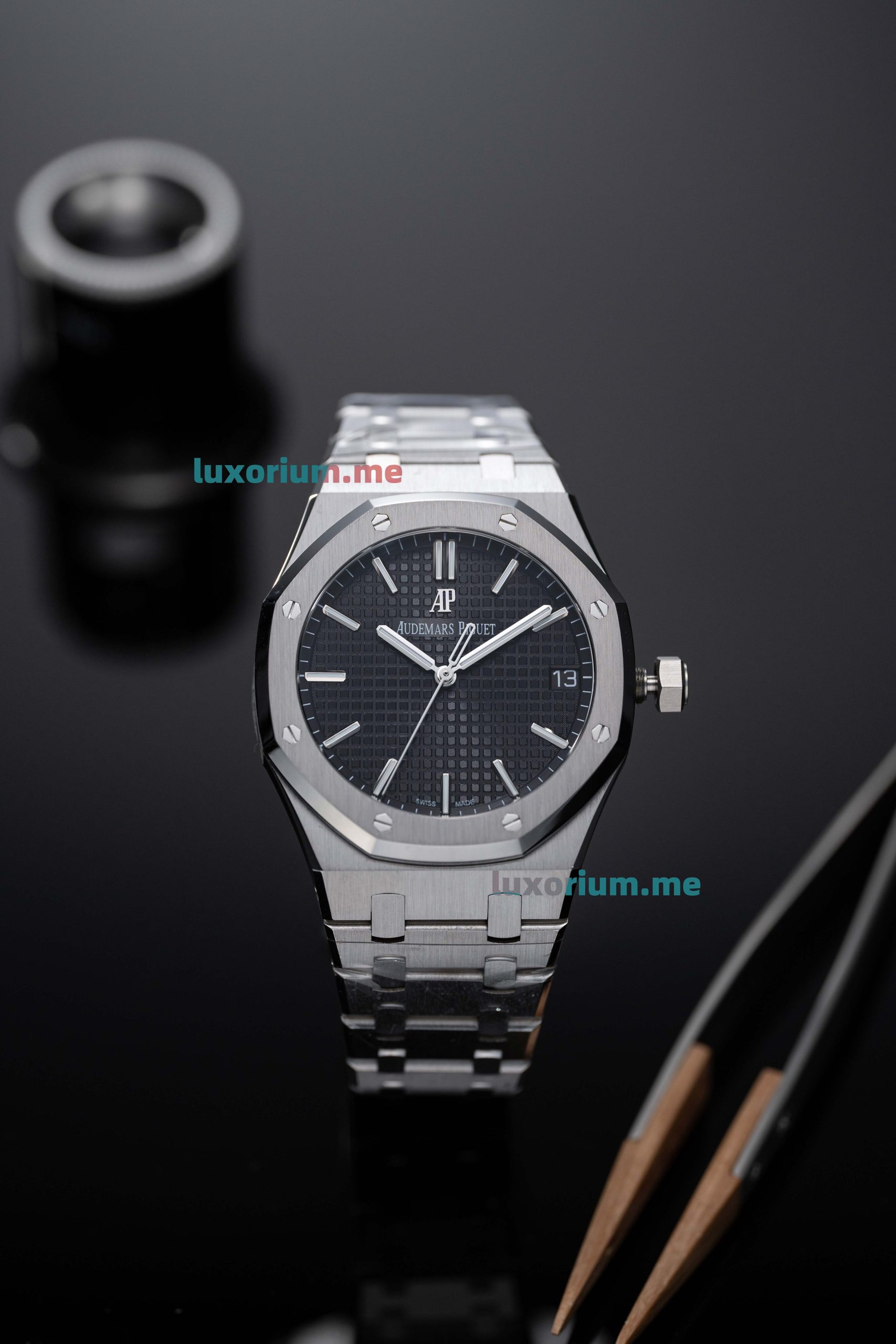 APS4302 Audemars Piguet Royal Oak 15500ST.00.1220ST.03 Black Dial, Super Copy