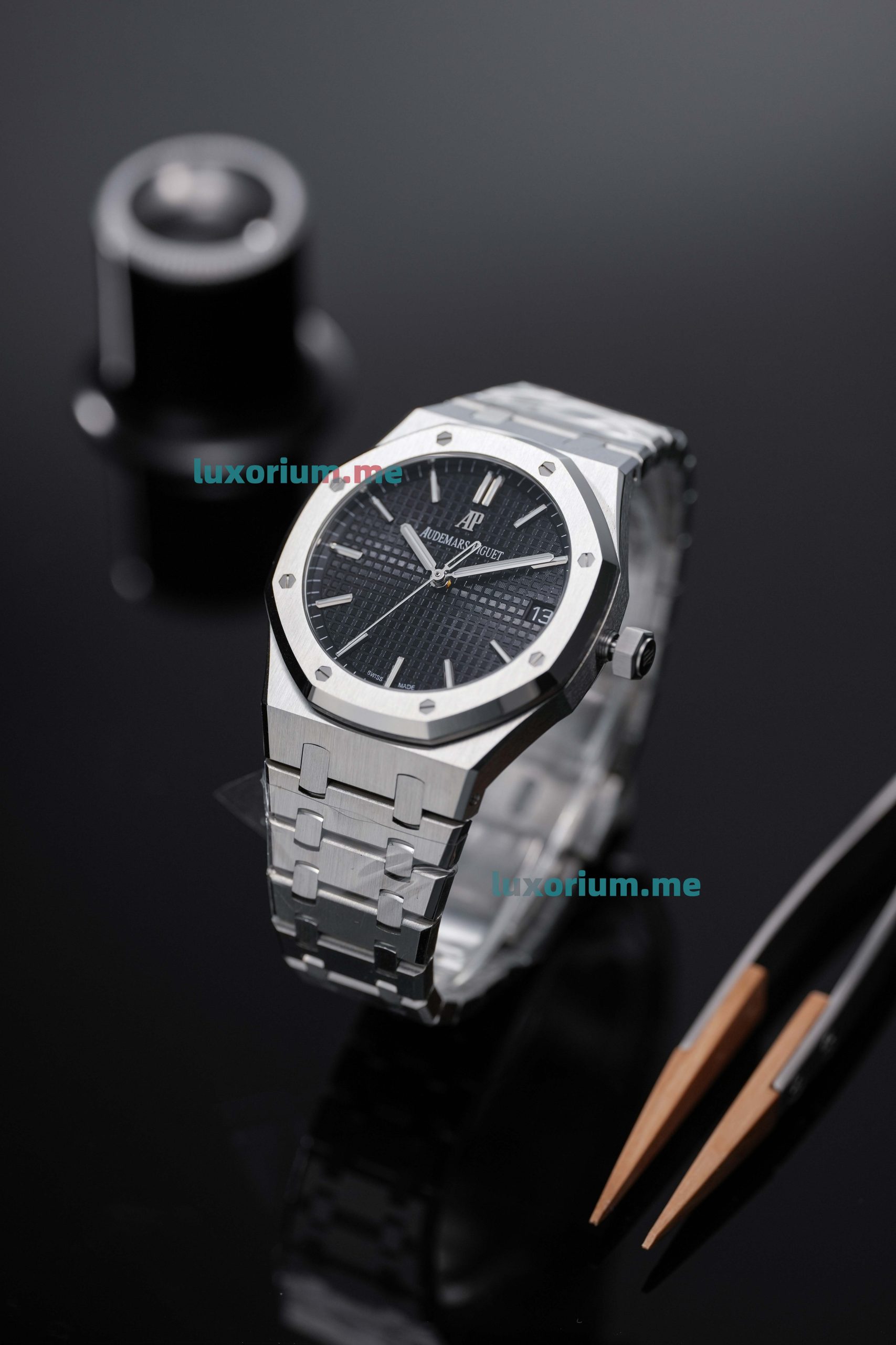 APS4302 Audemars Piguet Royal Oak 15500ST.00.1220ST.03 Black Dial, Super Copy - Image 2
