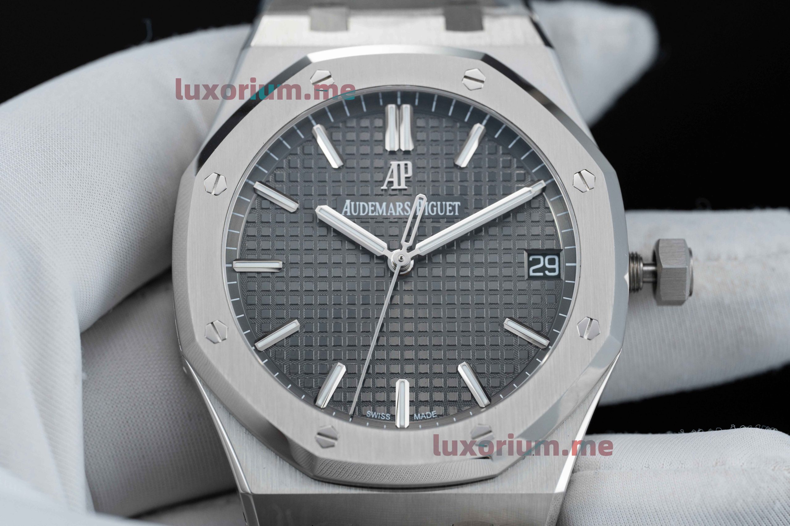 APS4302 Audemars Piguet Royal Oak 15500ST.00.1220ST.02, grey dial, super replica - Image 4