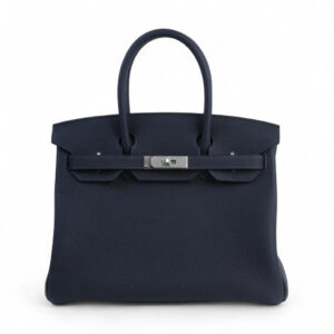 Hermès Birkin 30 O0 Dark Bronze Togo Calfskin with Silver Buckle