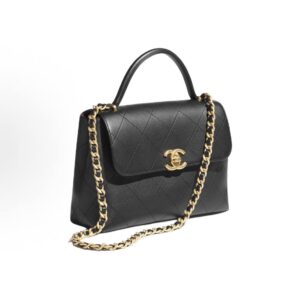 CHANEL 25S double c logo diamond quilted leather chain single compartment crossbody handbag