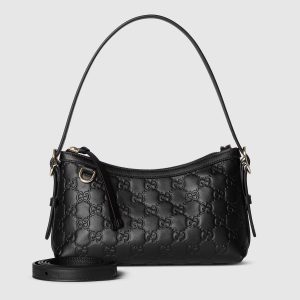 small shoulder bag with GG badge