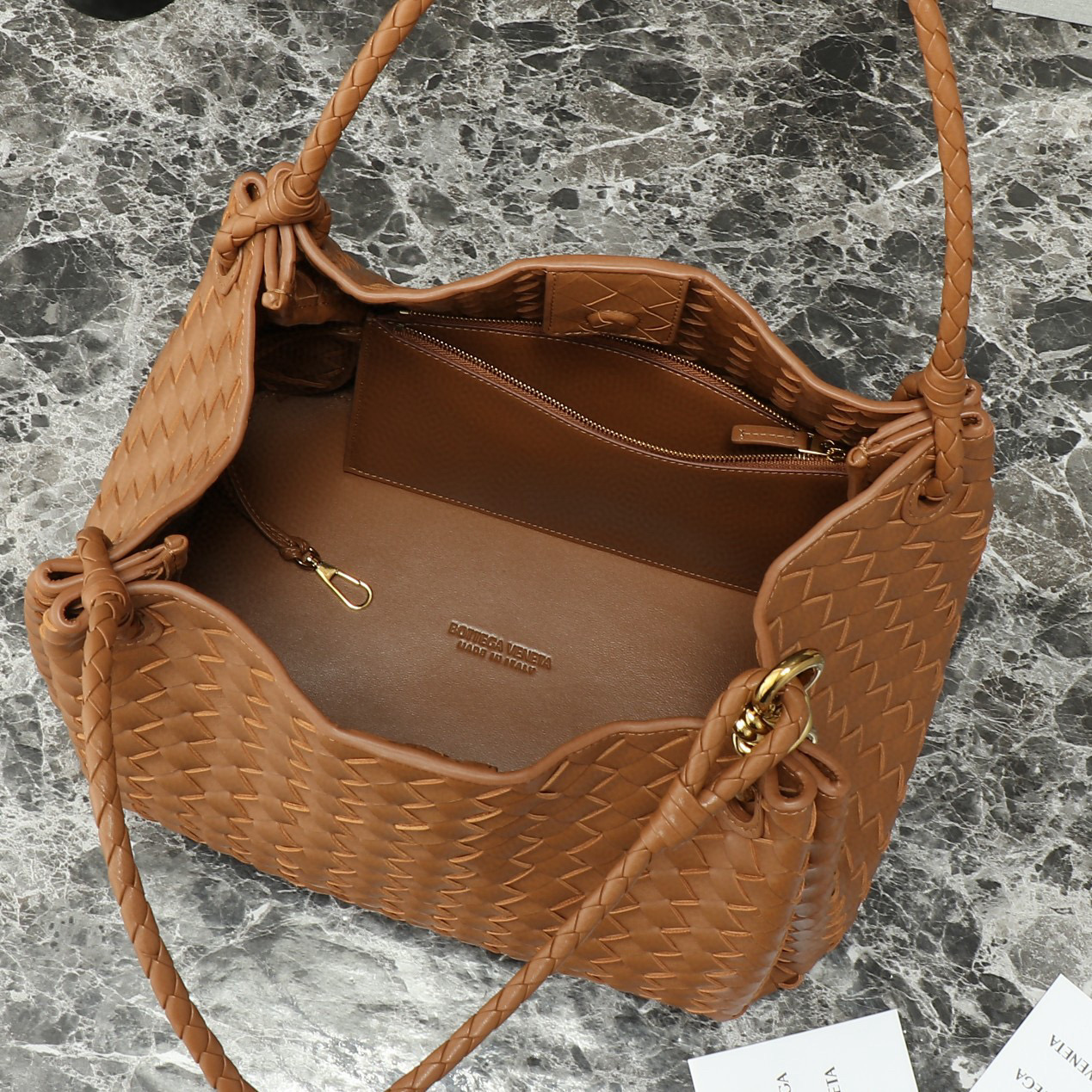 Bottega Veneta Large Intrecciato Leather Shoulder Bag - Image 13