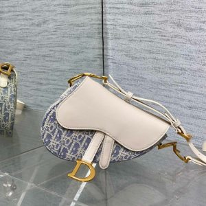 DIOR-Medium Soft Saddle Bag (with shoulder strap)