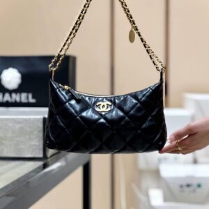 "CHANEL 25S HOBO Handbag Diamond Lambskin Shoulder Bag"