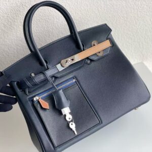 HERMES Birkin 30 Colormatic Gold Buckle Strapless Swift Leather Birkin Handbag
