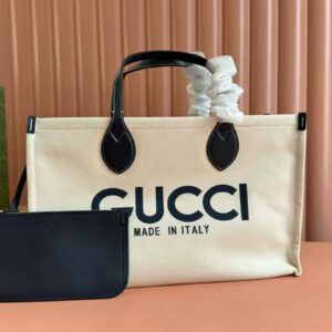 Gucci logo print medium tote bag