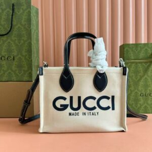 Gucci logo print small tote bag