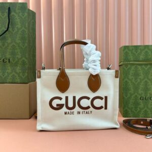 Gucci logo print small tote bag