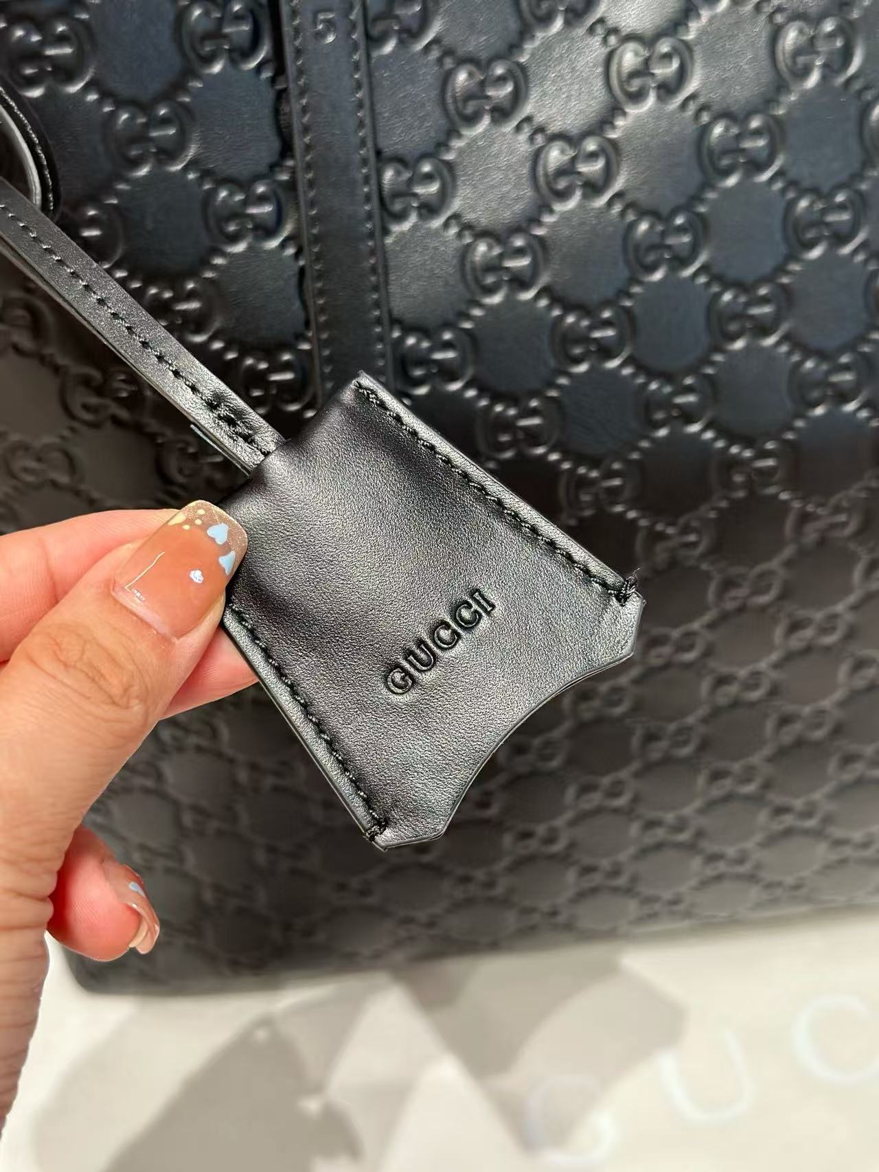 Large tote bag with GG badge - Image 4