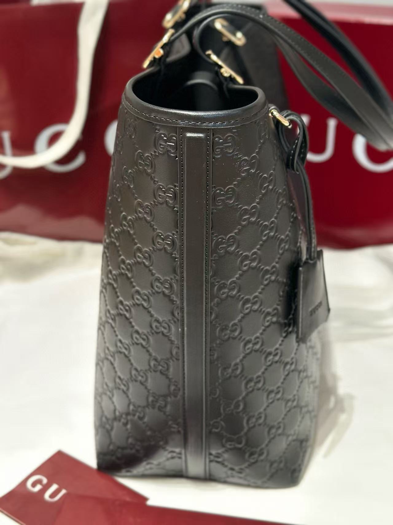 Large tote bag with GG badge - Image 6