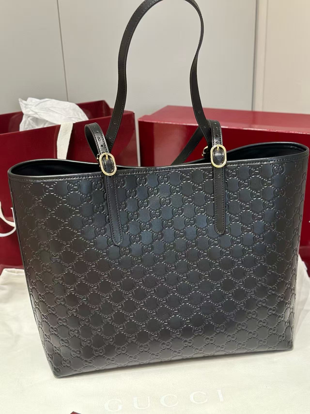 Large tote bag with GG badge - Image 10