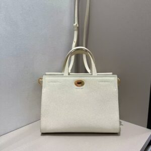 BURBERRY Textured-leather tote