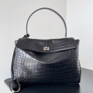 Balenciaga crocodile-effect shoulder bag