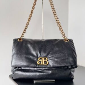 Women's Medium Black Monaco Chain Bag