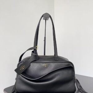 Women's Carrie Medium Black Bowling Bag