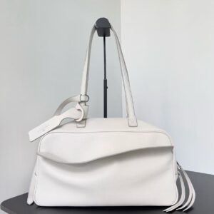 Women's Carrie Medium Bowling Bag in White