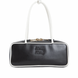 MIU MIU Women's Black and White Shoulder Bag