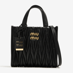 Miu Miu matelassé leather tote