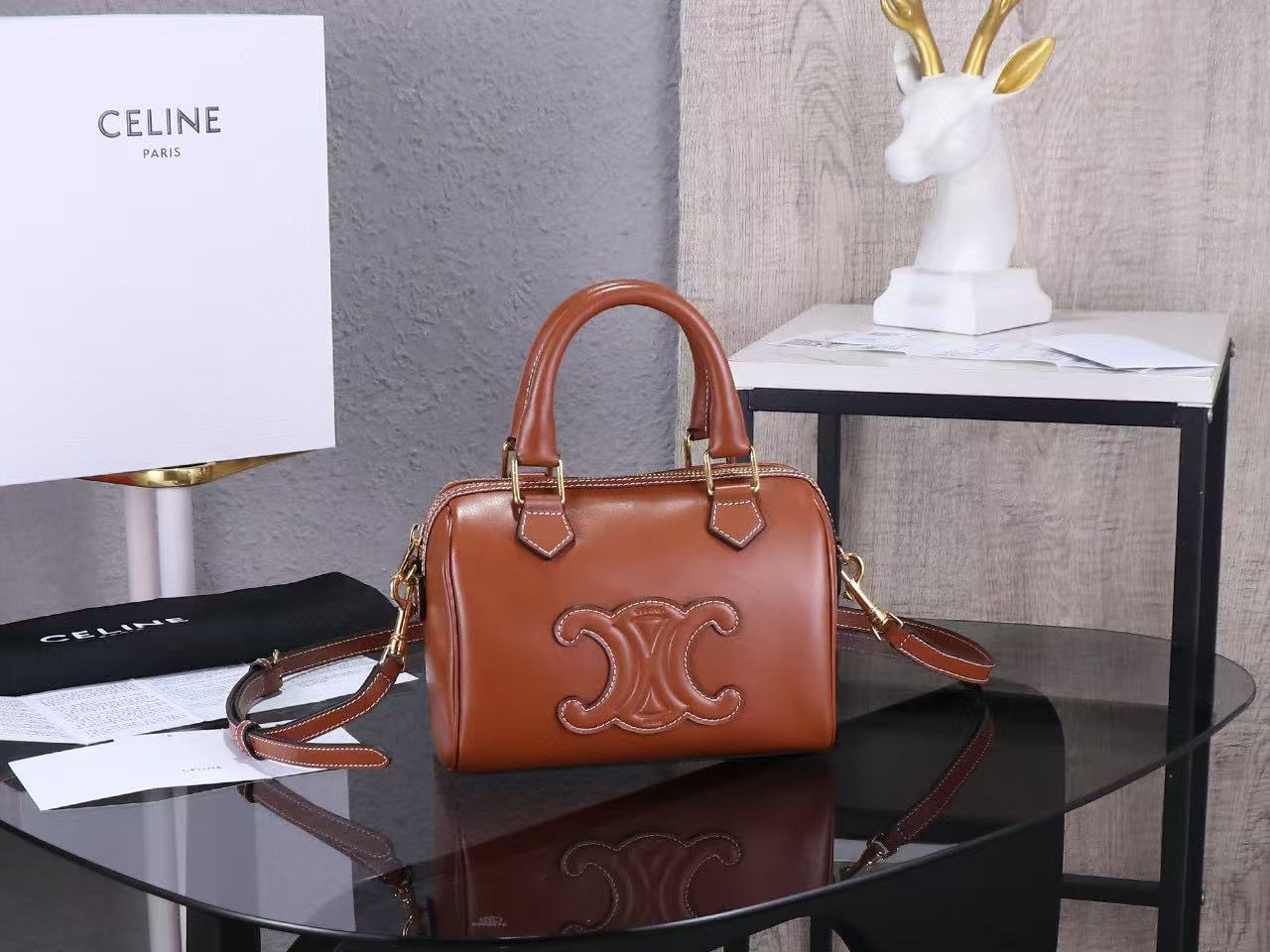 Celine Small Boston Bag in Smooth Calfskin - Image 2