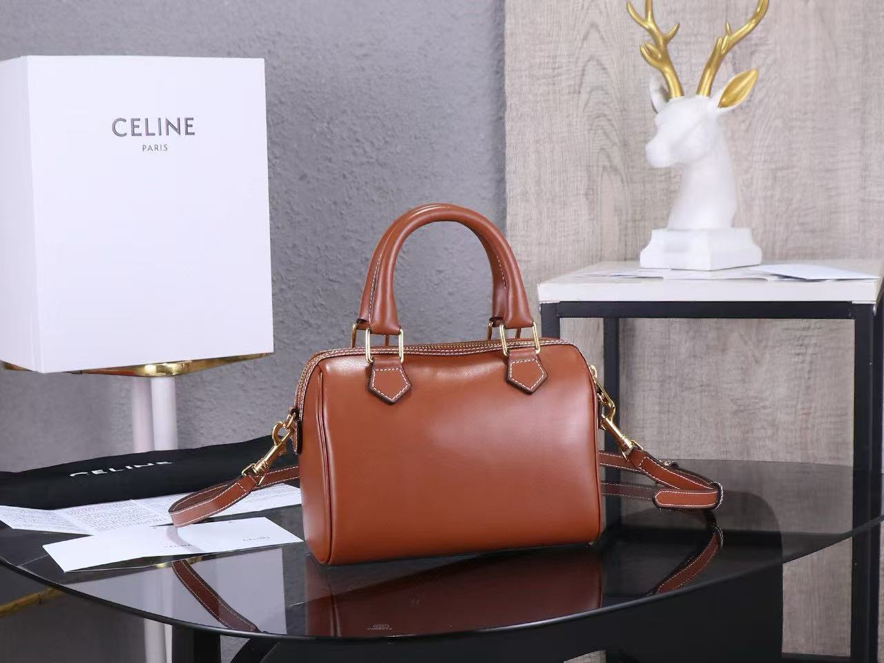 Celine Small Boston Bag in Smooth Calfskin - Image 4