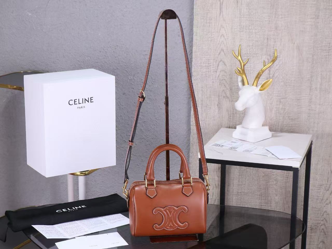 Celine Small Boston Bag in Smooth Calfskin - Image 6