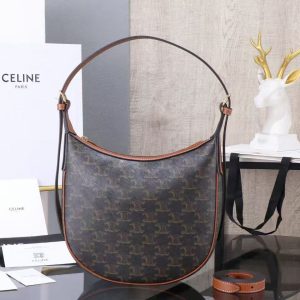 Small HELOÏSE TRIOMPHE logo-print calfskin bag