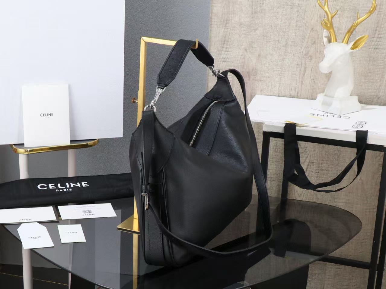 CE new Romy men's large size with iconic print and cowhide leather edging - Image 3