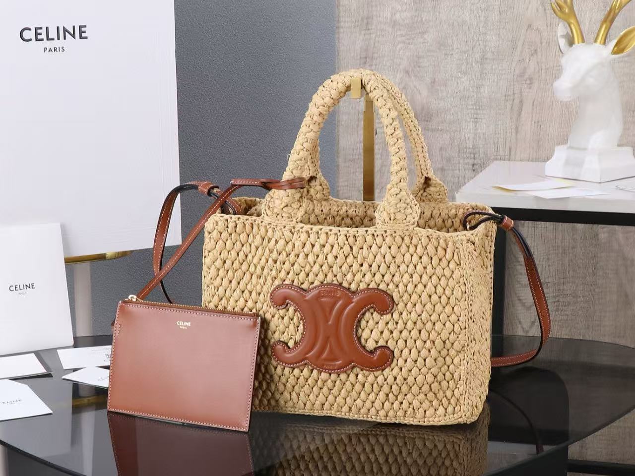 CELINE TCABAS THAIS small bag in vegetable and cowhide leather - Image 2