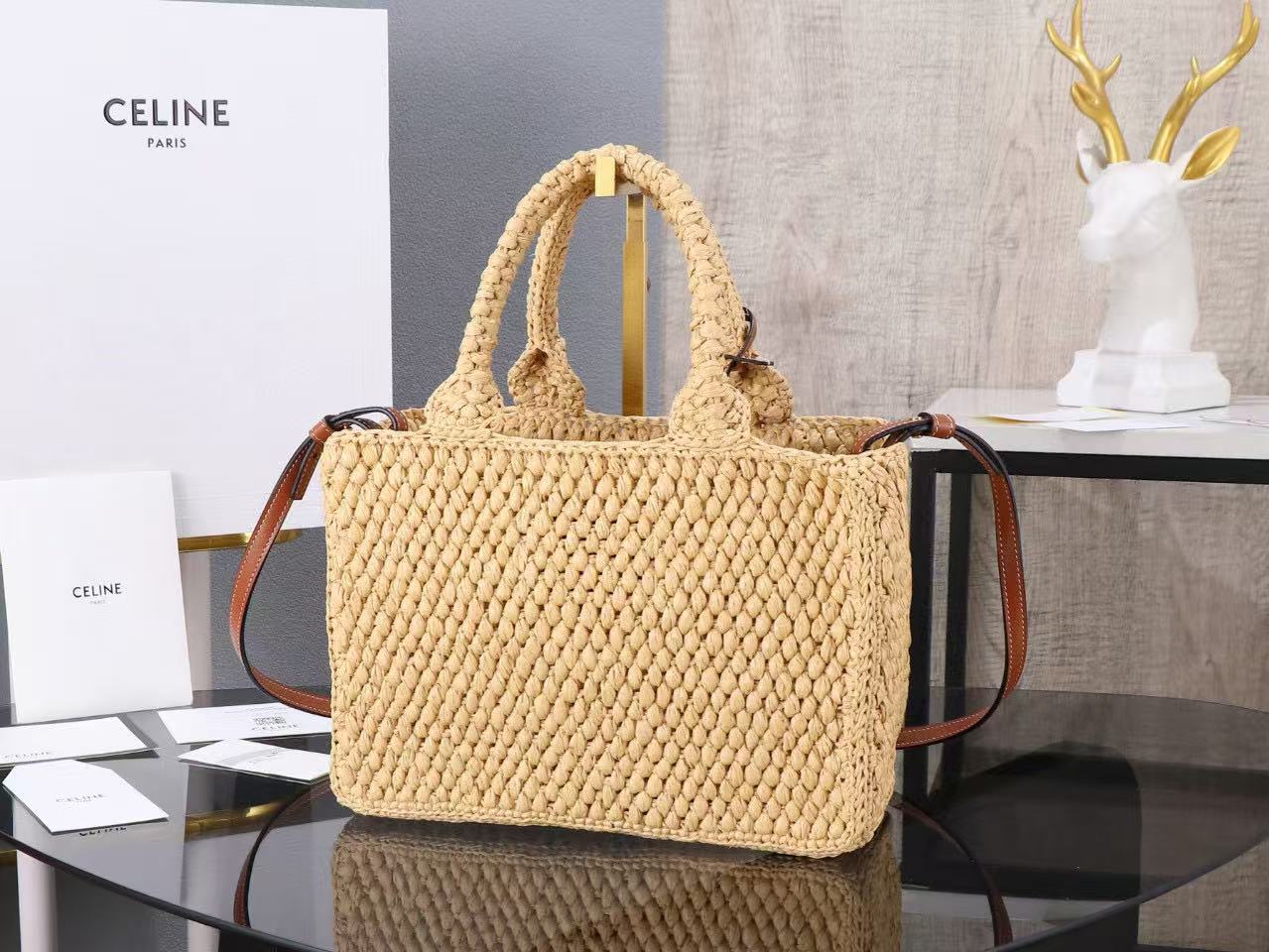 CELINE TCABAS THAIS small bag in vegetable and cowhide leather - Image 5