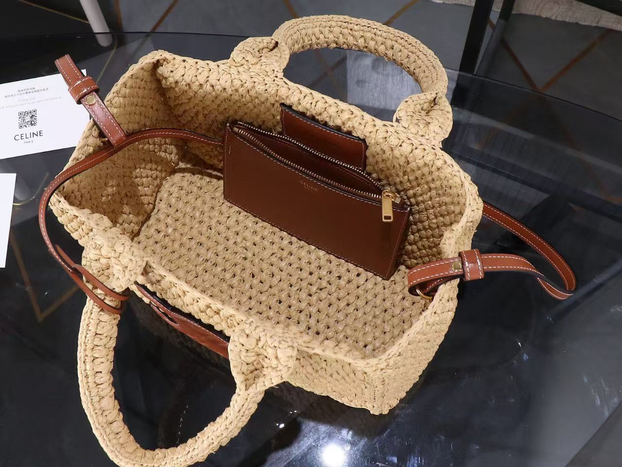 CELINE TCABAS THAIS small bag in vegetable and cowhide leather - Image 10