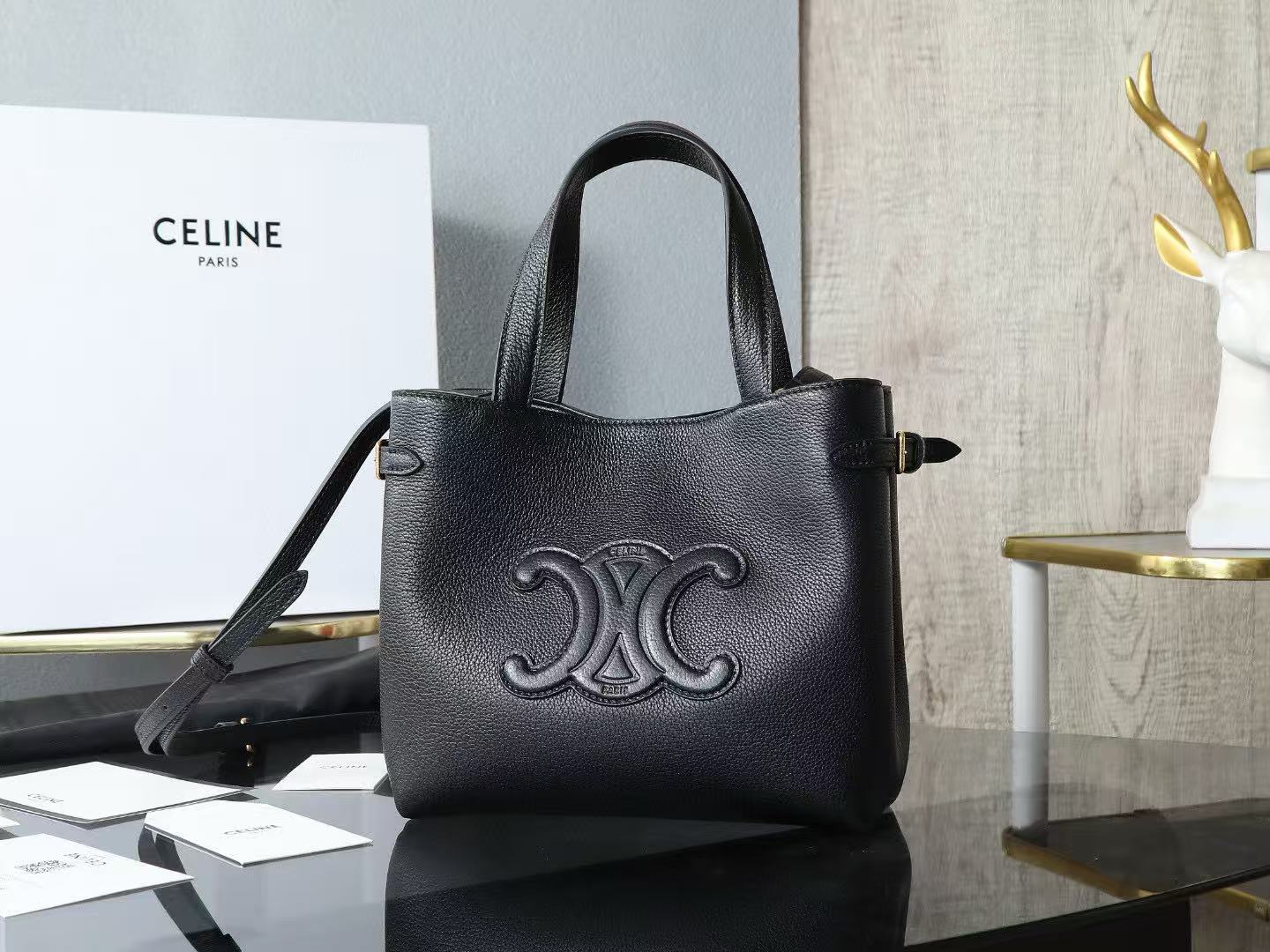 cabas anais bag in grained calfskin - Image 2