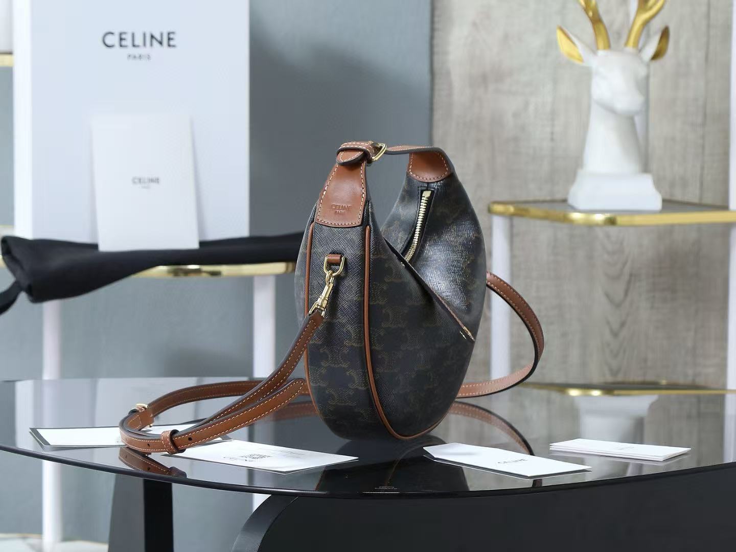 CelineTEEN CELINE LULU logo print handbag - Image 3
