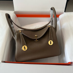 Hermes Lindy leather handbag