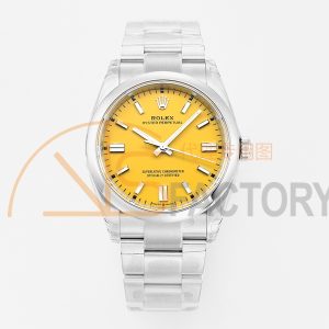 VS3230 Rolex M124300-0004 Yellow Dial Super Copy