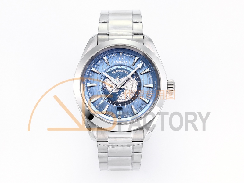 VS 8938 220.10.43.22.03.002 Omega Blue Dial Super Replica